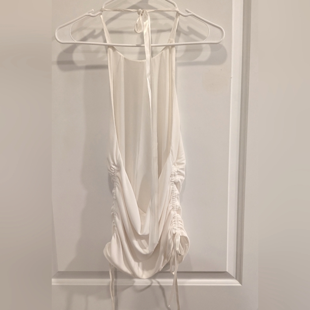 Mistress Rocks White Halter Top - Picture 3 of 8